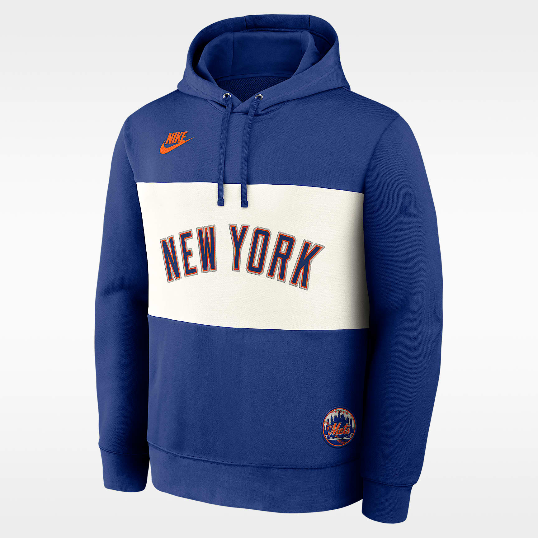 New York Mets Cooperstown Legacy Men's Nike MLB Pullover Hoodie
